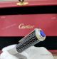 2021 New Replica Cartier Santos Dumont Black Silver Ballpoint (5)_th.jpg